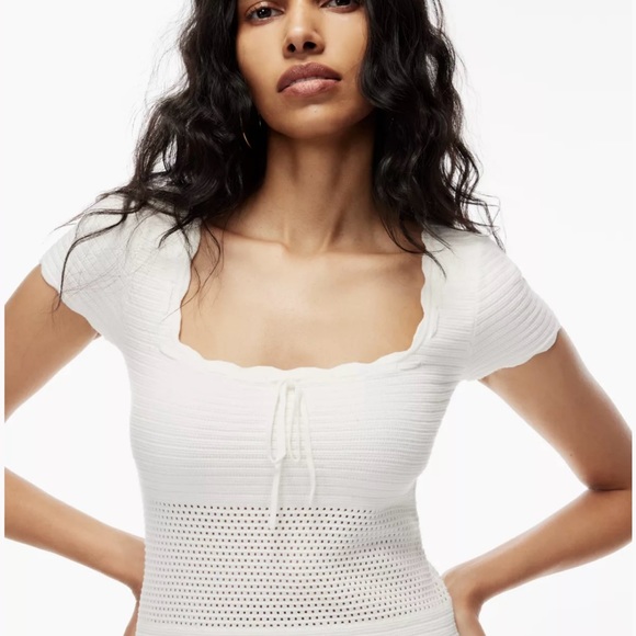 Wilfred Pointelle-Knit dress, size large - Picture 2 of 6